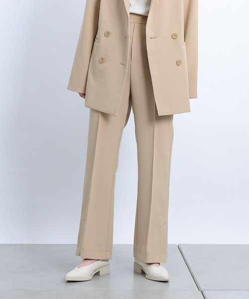 COLONY 2139（コロニートゥーワンスリーナイン）の「ストレッチイージーフレアスリットパンツ（その他パンツ・レディース・ブラック/ホワイト系その他/ベージュ・MEDIUM/LARGE/SMALL）」の7枚目の写真