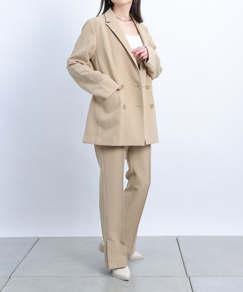 COLONY 2139（コロニートゥーワンスリーナイン）の「ストレッチイージーフレアスリットパンツ（その他パンツ・レディース・ブラック/ホワイト系その他/ベージュ・MEDIUM/LARGE/SMALL）」の11枚目の写真