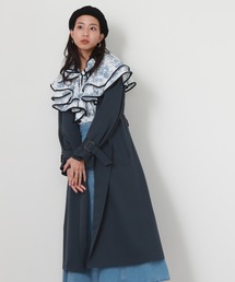 Cheek | 【サイズ展開あり】シンプル着流しコート(チェスターコート)