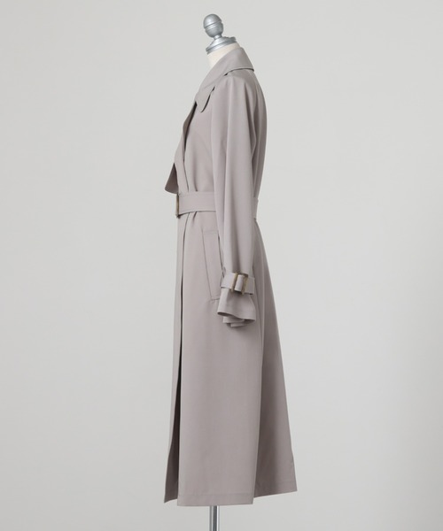 Cheek（チーク）の「【サイズ展開あり】シンプル着流しコート（チェスターコート・レディース・グリーン/ネイビー/グレー・SMALL/MEDIUM）」の12枚目の写真