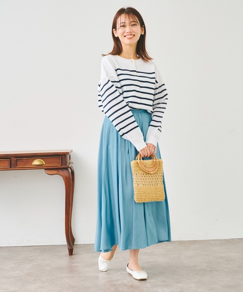 Chez toi（シェトワ）の「【WEB限定】ラタン丸ハンドルペーパー2WAYショルダー（かごバッグ・レディース・アイボリー/ブラウン/キャメル・FREE）」の10枚目の写真