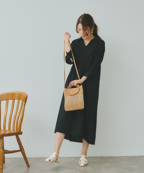 Chez toi（シェトワ）の「【WEB限定】ラタン丸ハンドルペーパー2WAYショルダー（かごバッグ・レディース・アイボリー/ブラウン/キャメル・FREE）」の13枚目の写真