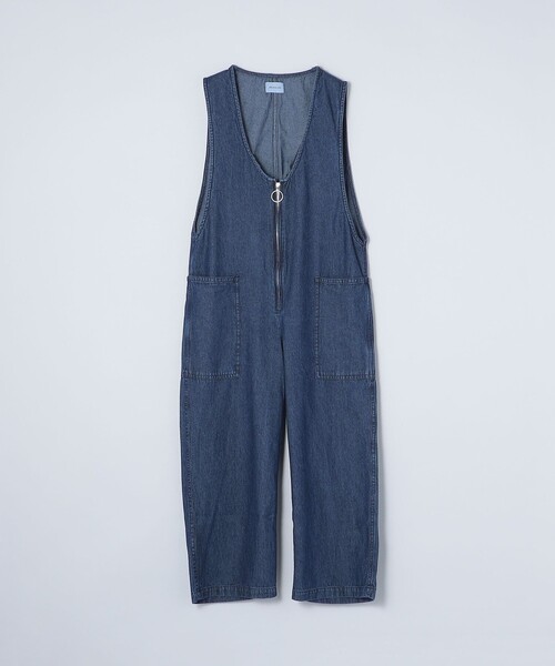 SHIPS any（シップス エニィ）の「ARCH&LINE: ライト デニム サロペット<KIDS>（サロペット/オーバーオール・キッズ・ライトブルー/ブルー・M(125-135)/L(140-150)）」の2枚目の写真