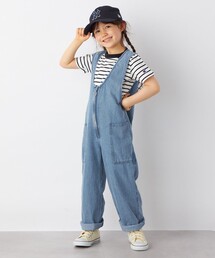 SHIPS any | ARCH&LINE: ライト デニム サロペット<KIDS>(サロペット/オーバーオール)