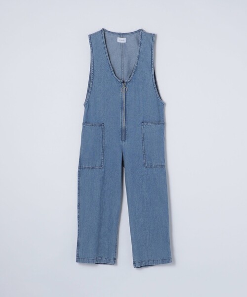 SHIPS any（シップス エニィ）の「ARCH&LINE: ライト デニム サロペット<KIDS>（サロペット/オーバーオール・キッズ・ライトブルー/ブルー・M(125-135)/L(140-150)）」の4枚目の写真