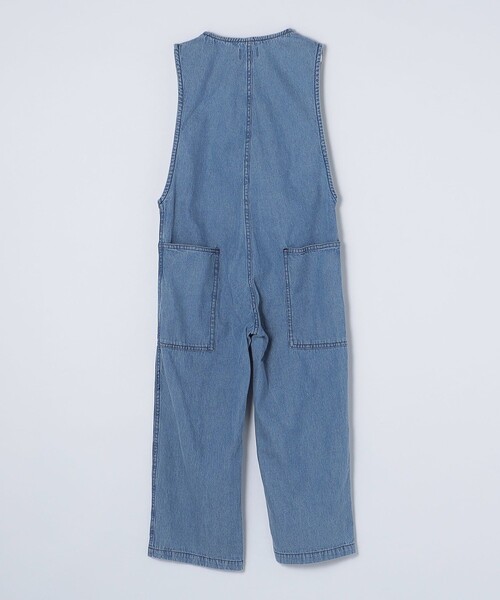 SHIPS any（シップス エニィ）の「ARCH&LINE: ライト デニム サロペット<KIDS>（サロペット/オーバーオール・キッズ・ライトブルー/ブルー・M(125-135)/L(140-150)）」の13枚目の写真