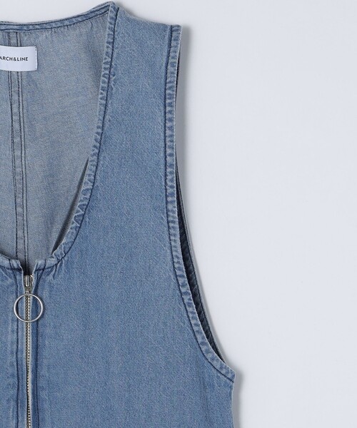 SHIPS any（シップス エニィ）の「ARCH&LINE: ライト デニム サロペット<KIDS>（サロペット/オーバーオール・キッズ・ライトブルー/ブルー・M(125-135)/L(140-150)）」の17枚目の写真