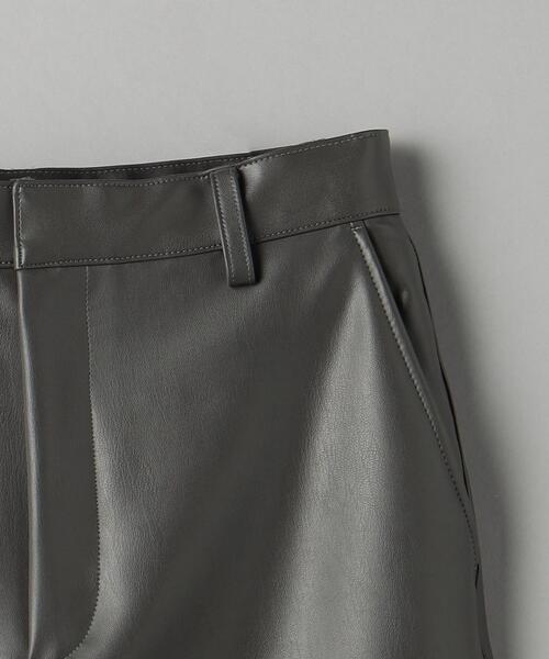 BEAUTY&YOUTH UNITED ARROWS（ビューティーアンドユースユナイテッドアローズ）の「フェイクレザーストレートパンツ -ウォッシャブル-（その他パンツ・レディース・ブラック/ダークグレー・S/M）」の19枚目の写真