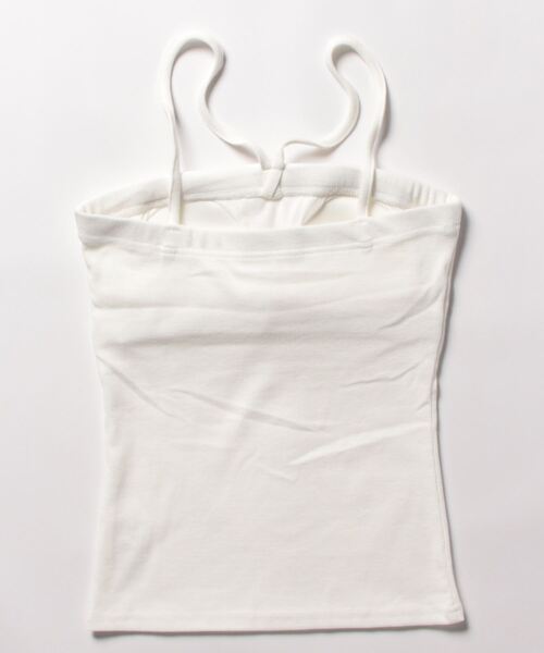 prose verse（プロズヴェール）の「Vストラップカップ付きキャミ（キャミソール・レディース・ブラック/オフホワイト・FREE）」の3枚目の写真