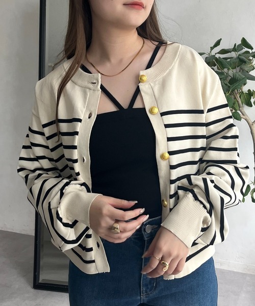 prose verse（プロズヴェール）の「Vストラップカップ付きキャミ（キャミソール・レディース・ブラック/オフホワイト・FREE）」の9枚目の写真