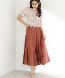 NATURAL BEAUTY BASIC | ◇シャイニーシアーボイルスカート(スカート)