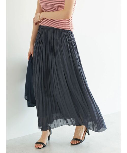 AMERICAN HOLIC（アメリカンホリック）の「ソフトシフォンプリーツスカート（スカート・レディース・その他14/グリーン/アイボリー/チェック/ネイビー・M/L）」の18枚目の写真