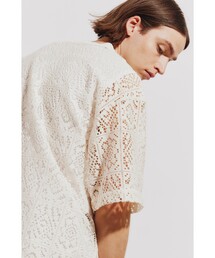 tk.TAKEO KIKUCHI | スクエアレースTブラウス(Tシャツ/カットソー)