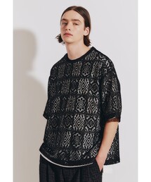tk.TAKEO KIKUCHI | スクエアレースTブラウス(Tシャツ/カットソー)