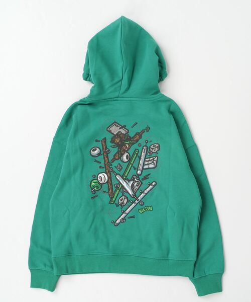 VOLCOM（ボルコム）の「FA TODD BRATRUD PO（パーカー・キッズ・グリーン系・MEDIUM/LARGE/SMALL/X-LARGE）」の2枚目の写真