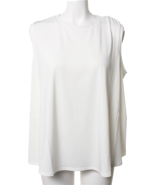 AZUL by moussy（アズールバイマウジー）の「Aラインフレアタンク（タンクトップ・レディース・トップグレー/ブラック系その他/オフホワイト/ブラック・SMALL/MEDIUM）」の11枚目の写真