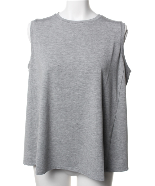 AZUL by moussy（アズールバイマウジー）の「Aラインフレアタンク（タンクトップ・レディース・トップグレー/ブラック系その他/オフホワイト/ブラック・SMALL/MEDIUM）」の14枚目の写真