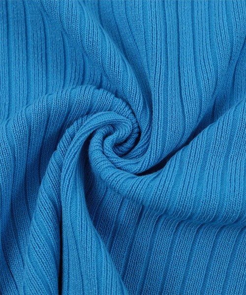 miette（ミエット）の「マルチリブポロニット（ニット/セーター・レディース・オレンジ/ライトグリーン/ブルー/ライトイエロー・FREE）」の12枚目の写真