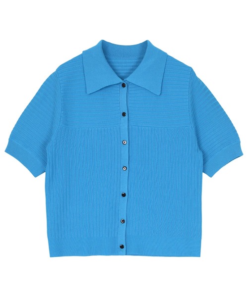 miette（ミエット）の「マルチリブポロニット（ニット/セーター・レディース・オレンジ/ライトグリーン/ブルー/ライトイエロー・FREE）」の14枚目の写真