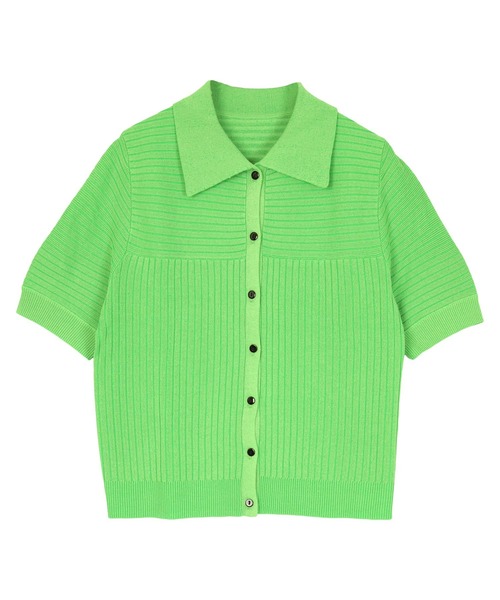 miette（ミエット）の「マルチリブポロニット（ニット/セーター・レディース・オレンジ/ライトグリーン/ブルー/ライトイエロー・FREE）」の13枚目の写真