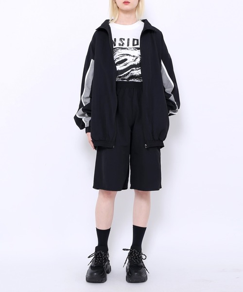 Figments（フィグメンツ）の「ハーフトラックパンツ（その他パンツ・レディース・ブラック/サックスブルー・SMALL/MEDIUM）」の10枚目の写真