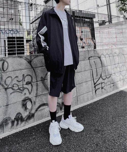 Figments（フィグメンツ）の「ハーフトラックパンツ（その他パンツ・レディース・ブラック/サックスブルー・SMALL/MEDIUM）」の12枚目の写真