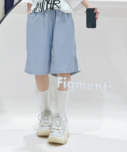 Figments（フィグメンツ）の「ハーフトラックパンツ（その他パンツ・レディース・ブラック/サックスブルー・SMALL/MEDIUM）」の15枚目の写真