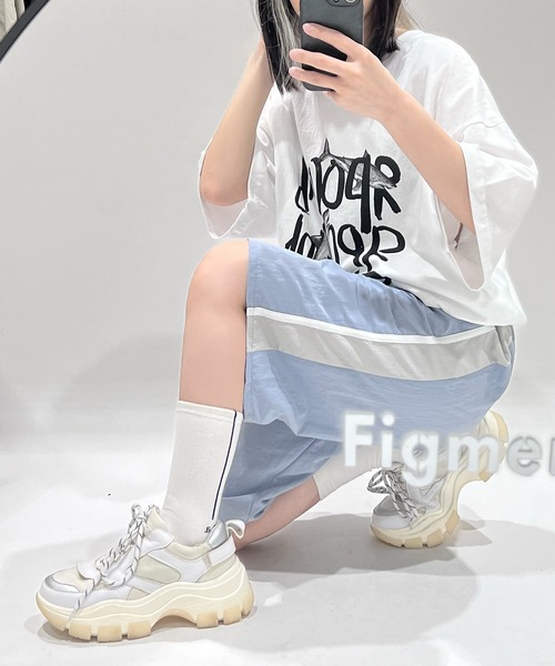 Figments（フィグメンツ）の「ハーフトラックパンツ（その他パンツ・レディース・ブラック/サックスブルー・SMALL/MEDIUM）」の16枚目の写真
