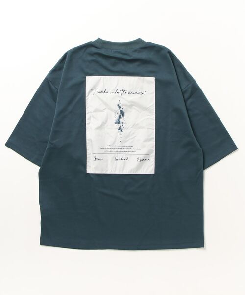 SITRY（シトリー）の「COOL Cardboard wide crew neck pullover/クールダンボール ワイド クルーネック プルオーバー（Tシャツ/カットソー・メンズ・ブラック系その他/ブルー系その他/グレイッシュブルー/ホワイト/ホワイト系その他/ブラック・M/L）」の13枚目の写真