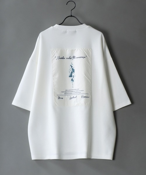 SITRY（シトリー）の「COOL Cardboard wide crew neck pullover/クールダンボール ワイド クルーネック プルオーバー（Tシャツ/カットソー・メンズ・ブラック系その他/ブルー系その他/グレイッシュブルー/ホワイト/ホワイト系その他/ブラック・M/L）」の3枚目の写真