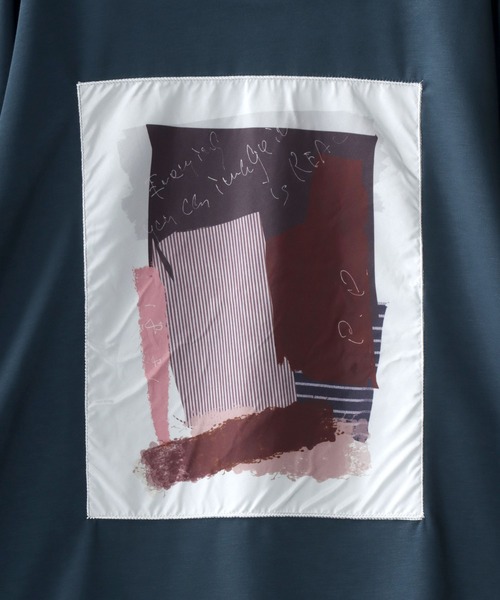 SITRY（シトリー）の「COOL Cardboard wide crew neck pullover/クールダンボール ワイド クルーネック プルオーバー（Tシャツ/カットソー・メンズ・ブラック系その他/ブルー系その他/グレイッシュブルー/ホワイト/ホワイト系その他/ブラック・M/L）」の12枚目の写真