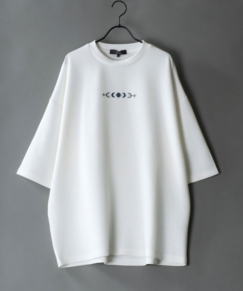 SITRY（シトリー）の「COOL Cardboard wide crew neck pullover/クールダンボール ワイド クルーネック プルオーバー（Tシャツ/カットソー・メンズ・ブラック系その他/ブルー系その他/グレイッシュブルー/ホワイト/ホワイト系その他/ブラック・M/L）」の18枚目の写真
