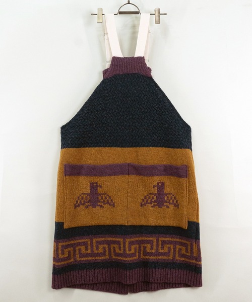 masterkey（マスターキー）の「masterkey マスターキー / COWICHAN-VEST カウチンニットベスト / MK24A-V-03（ベスト・メンズ・ブラック/パープル・FREE）」の4枚目の写真