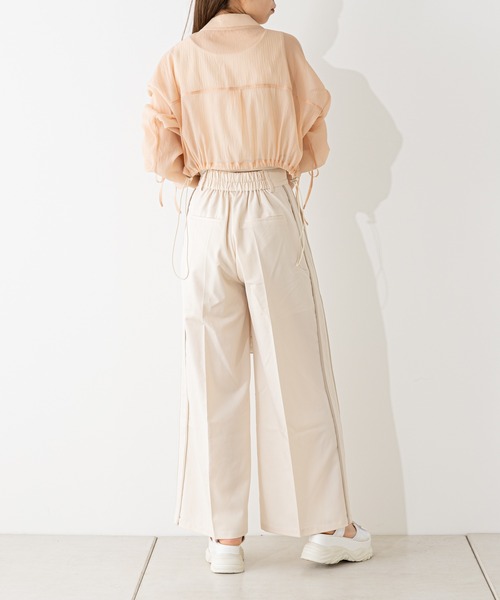 セール】フロントタックラインスラックスパンツ（スラックス