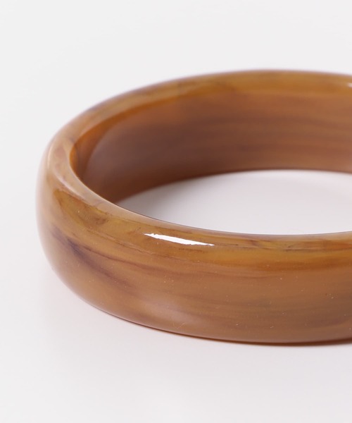 URBAN RESEARCH Sonny Label（アーバンリサーチサニーレーベル）の「アクリルワイドバングル（バングル/リストバンド・レディース・クリア/ブラウン系その他・ONE）」の4枚目の写真