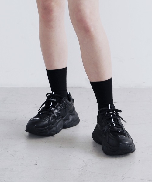 Figments(フィグメンツ)の「ボリュームソールスニーカー(スニーカー・レディース・グレー/ブラック/ホワイト・SMALL/MEDIUM)」の7枚目の写真