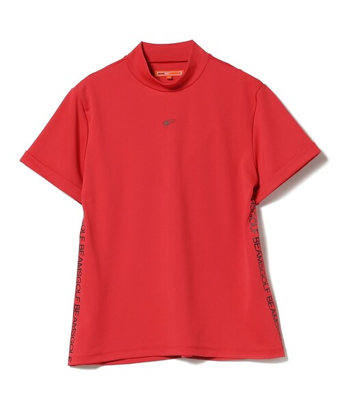 土日限定beamsgolf ORANGE LABELサイドロゴモックネックシャツ BEAMS GOLF (BEAMS GOLF) ORANGE LABEL / Side logo mock neck
