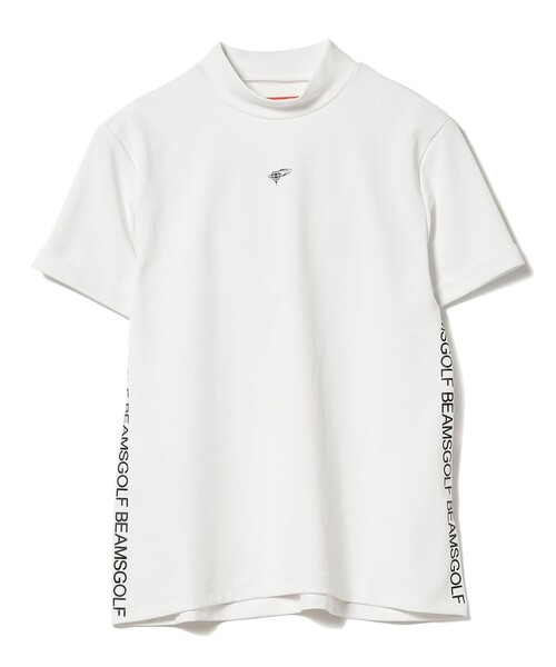 土日限定beamsgolf ORANGE LABELサイドロゴモックネックシャツ BEAMS GOLF (BEAMS GOLF) ORANGE LABEL / Side logo mock neck