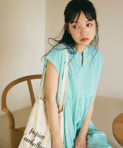 FREAK'S STORE インドボイル切替ワンピース ピンク FREAK'S STORE（フリークスストア）の「インドボイル切替