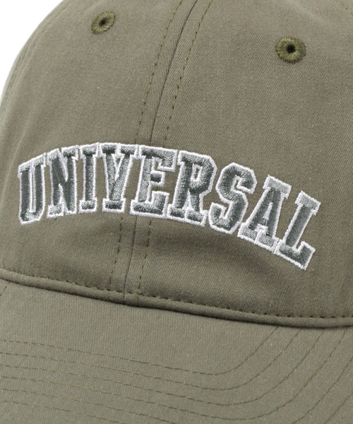 UNIVERSAL OVERALL（ユニバーサルオーバーオール）の「【UNIVERSAL OVERALL(ユニバーサルオーバーオール)別注CAP（キャップ・レディース・ベージュ/アイボリー/クリアグリーン・FREE）」の9枚目の写真
