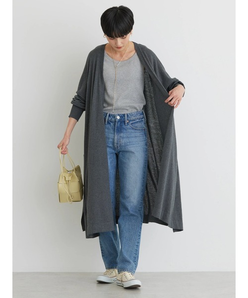 AMERICAN HOLIC（アメリカンホリック）の「UVカット　ロングニットカーディガン（カーディガン/ボレロ・レディース・杢グレー/アイボリー/ネイビー・FREE）」の14枚目の写真