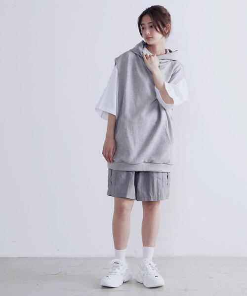 Figments（フィグメンツ）の「ノースリオーバーパーカー（ベスト・レディース・ブラック/グレー・FREE）」の20枚目の写真