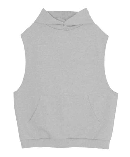 Figments（フィグメンツ）の「ノースリオーバーパーカー（ベスト・レディース・ブラック/グレー・FREE）」の9枚目の写真