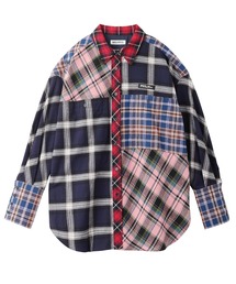 MILKFED. | PLAID PATCHWORK SHIRT(シャツ/ブラウス)