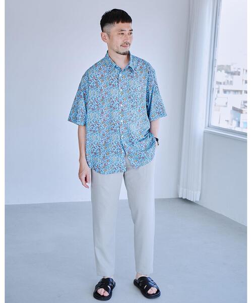 green label relaxing（グリーンレーベルリラクシング）の「William Morris ジャストルーズ レギュラーカラー シャツ（シャツ/ブラウス・メンズ・グレー/オリーブ/ライトブルー・S/L/XL/M）」の11枚目の写真