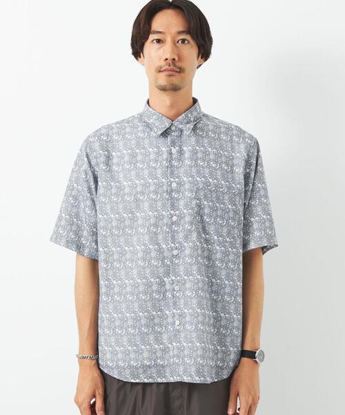 green label relaxing（グリーンレーベルリラクシング）の「William Morris ジャストルーズ レギュラーカラー シャツ（シャツ/ブラウス・メンズ・グレー/オリーブ/ライトブルー・S/L/XL/M）」の17枚目の写真