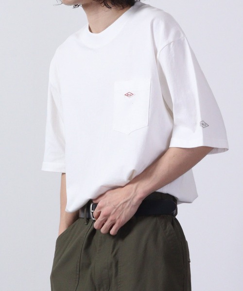 BALL（ボール）の「BALL ヘビーウェイト半袖ポケ付きBIGTシャツ（Tシャツ/カットソー・メンズ・スモーキーグリーン系/ブラック/オフホワイト/レンガ/チャコール・S/M/LL/L）」の19枚目の写真