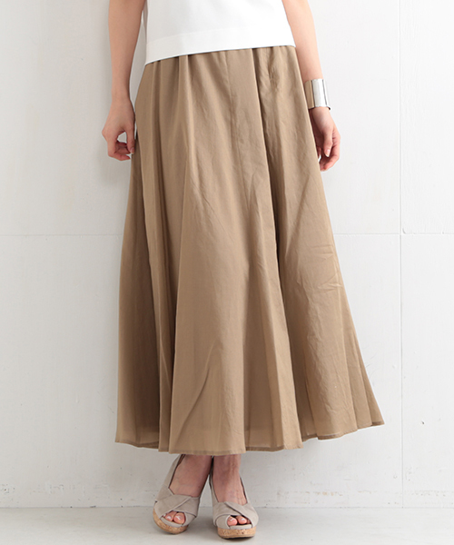 BEAMS LIGHTS Women's（ビームスライツ ウィメンズ）の「BEAMS LIGHTS / ビンテージワッシャー マキシスカート（スカート・レディース・オフホワイト/ベージュ/ブルー・36/38）」の2枚目の写真