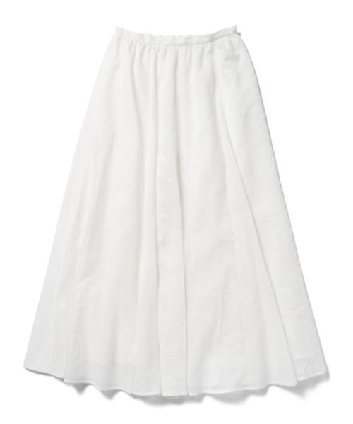 BEAMS LIGHTS Women's（ビームスライツ ウィメンズ）の「BEAMS LIGHTS / ビンテージワッシャー マキシスカート（スカート・レディース・オフホワイト/ベージュ/ブルー・36/38）」の5枚目の写真