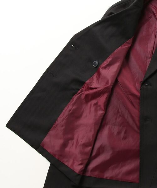 ANPAS(アンパス)の「Herringbone Rider Style Jacket Type Double/ヘリンボーン ダブルライダース風 テーラードジャケット(ライダースジャケット・メンズ・ブラック/チャコール・L/M)」の16枚目の写真